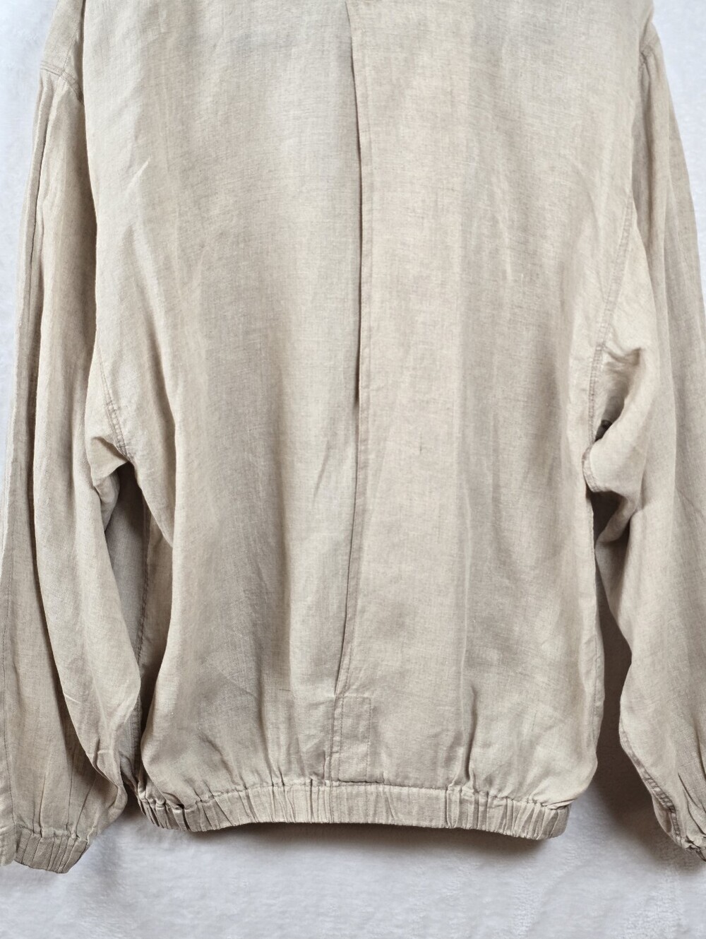 Vintage Roger Forsythe 100% Linen Bomber Lightweight Full Zip Jacket Sz.S - Picture 7 of 13